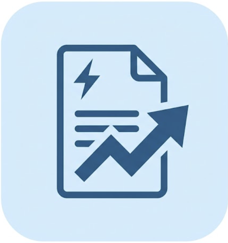 Rising energy bill chart